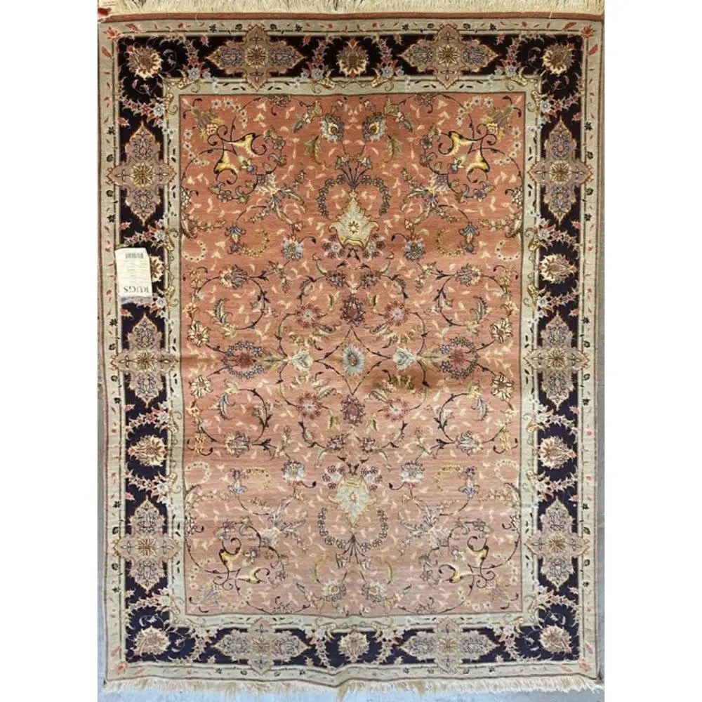 One Of The Kind Persian Tabriz Rug 7'0" x 4'11" zandirugs